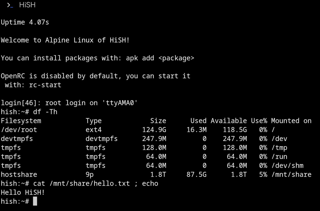 MateBook Pro - HiSH accessing the imported file