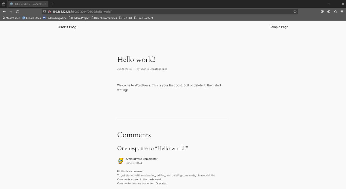 Hello World blog post