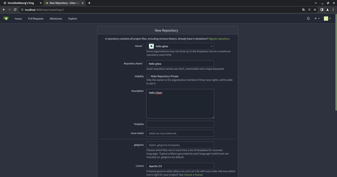 Creating a repository, part 2
